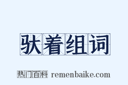 驮着组词是什么意思的图片